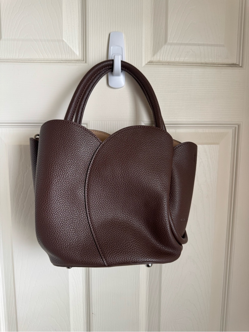 Anthropologie Melie Bianco Small Tulip Top-Handle Tote Bag - Picture 4 of 8